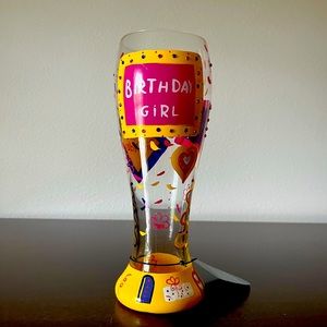 Lolita Pilsner Birthday Girl Glass NEW